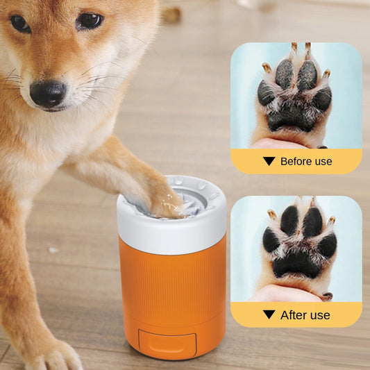 Pet Foot Washing Cup Dog Going Out Cleaning Beauty Paw Washing Artifact Intelligent Automatic Foot Washing Foot Bath Cup Tool.