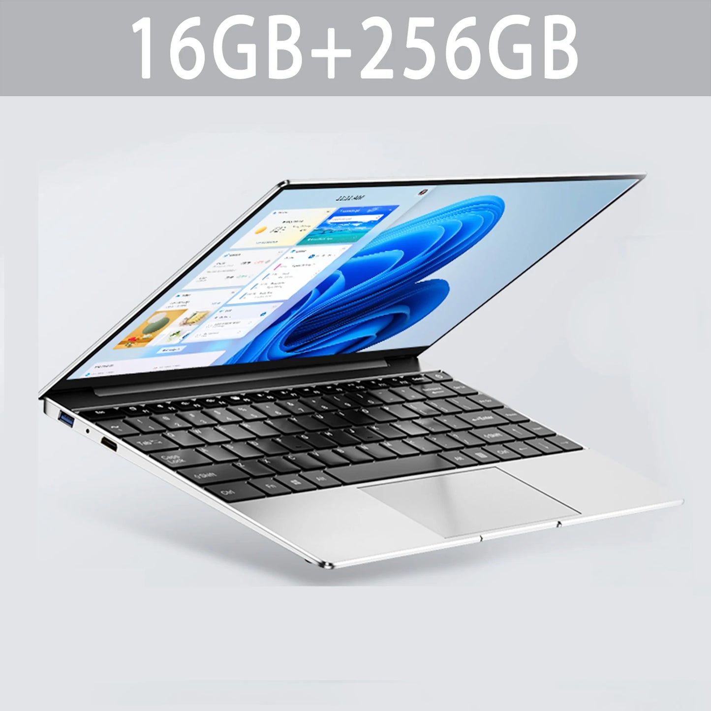 14.1"Ultra Slim Laptop  Intel N3700 16GB RAM 2TB SSD Notebook Gamer 1920*1080 Display Office Study Computer PC Windows 11 Pro