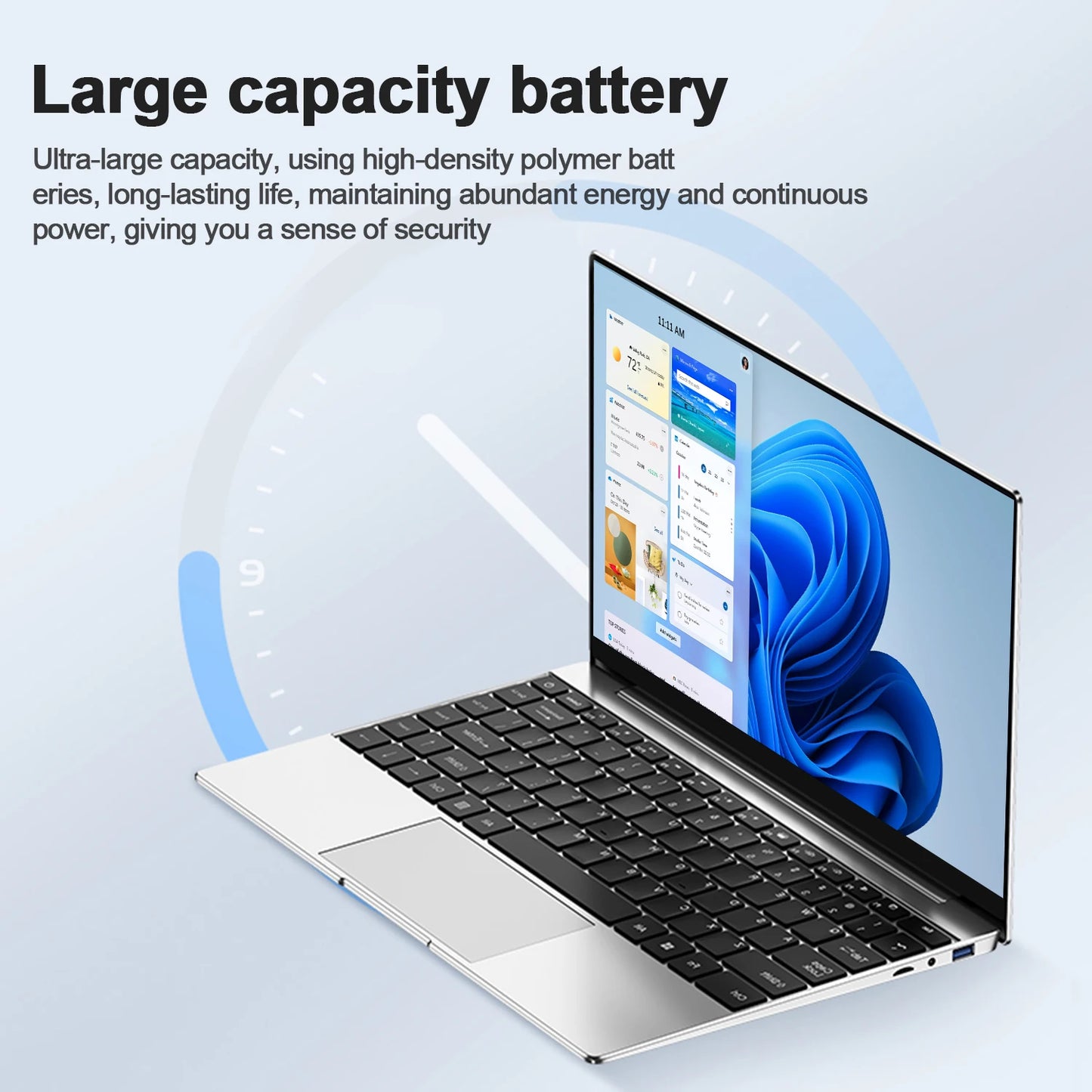 14.1"Ultra Slim Laptop  Intel N3700 16GB RAM 2TB SSD Notebook Gamer 1920*1080 Display Office Study Computer PC Windows 11 Pro