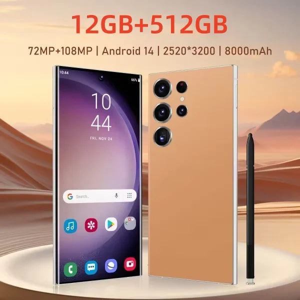 2025 New S25 Ultra Smartphone Original 7.3 Inch Celulares Android Moblie Phones Unlocked 5G Dual Sim Global Version CellPhones.