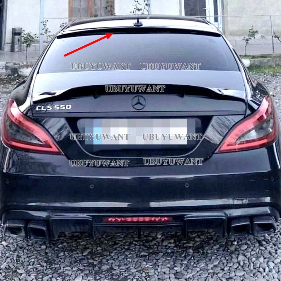 For Mercedes CLS Class W218 Roof Spoiler black Rear Trunk Spoiler Wing AMG Style 2011 2012 2013 2014 2015 2016.