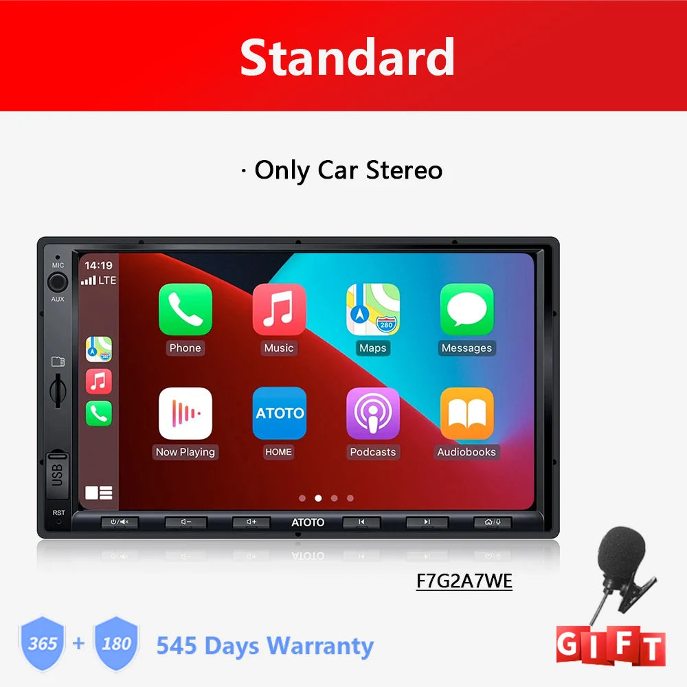 ATOTO F7 WE 7 inches Car Radios 2din Multimedia Player Head Unit 2 Din Car Stereos Wireless CarPlay Android Aoto Screen Display