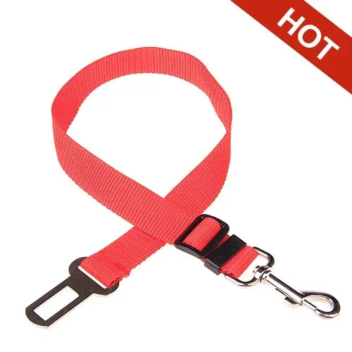 Adjustable Pet Cat Dog Car Seat  Belt Pet Seat Vehicle Dog Harness Lead Clip Safety Lever Traction Dog Collars Dog Accessoires.