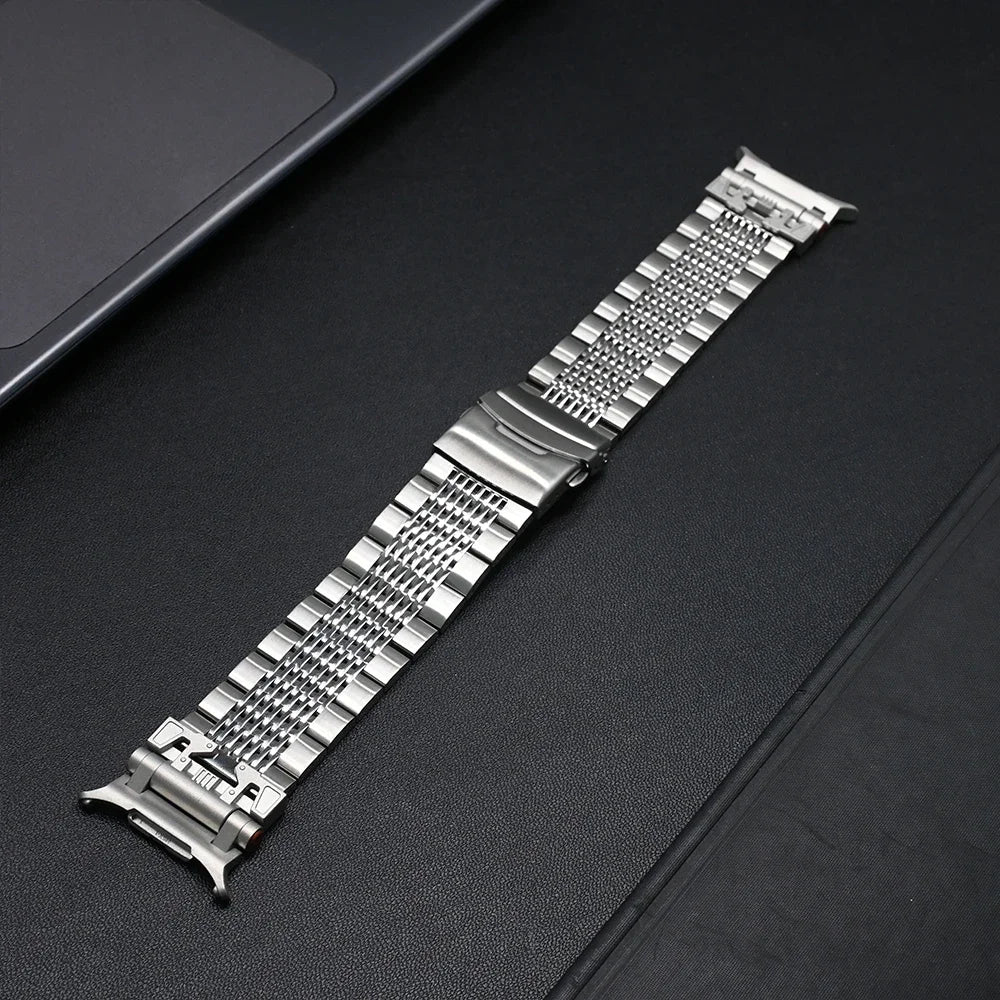 Stainless Steel Luxury Band for Samsung Galaxy Watch Ultra 47mm Bracelet No Gap Correa for SAMSUNG GALAXY galaxy ultra Men Strap.