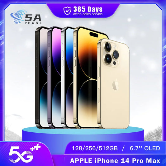 Original Apple iPhone 14 Pro MAX 5G Mobile Phone Face ID 6GB RAM 128GB/256GB/512GB ROM eSIM NFC 6.7'' IOS Hexa Core SmartPhone