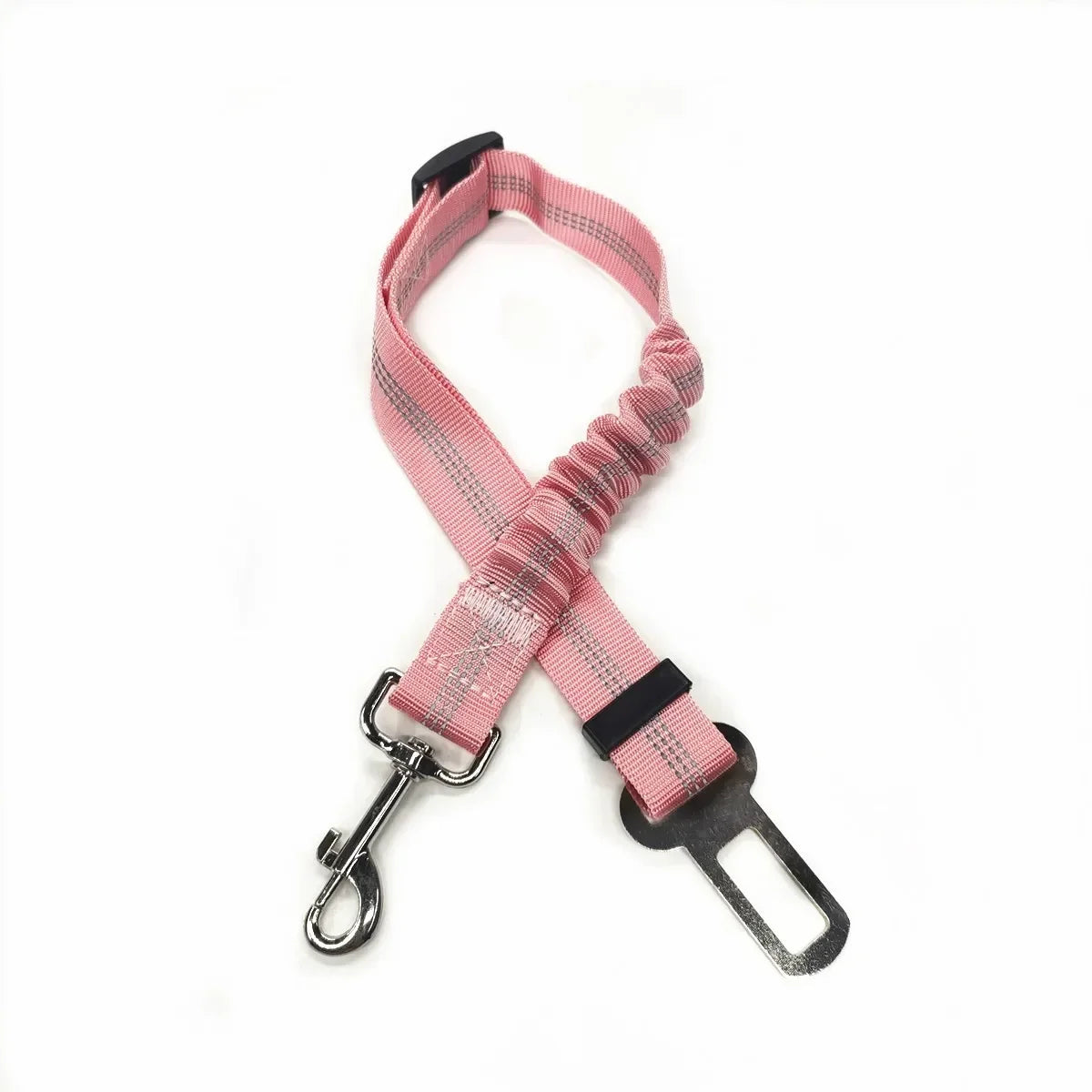 Cinturón de seguridad ajustable para mascotas, gatos, perros, asiento para mascotas, arnés para perros, clip de correa, palanca de seguridad, collares de tracción para perros, accesorios para perros