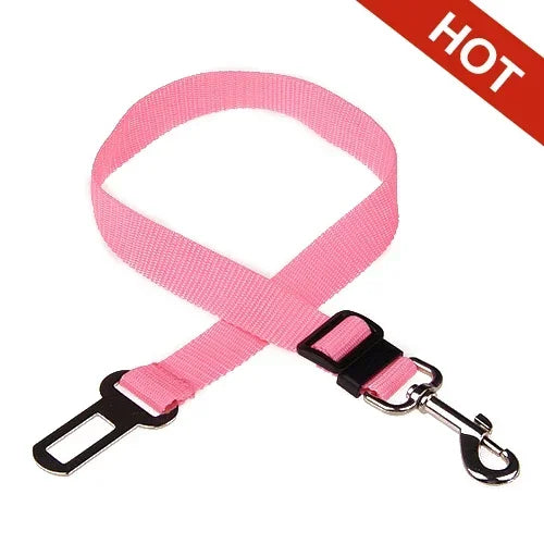 Adjustable Pet Cat Dog Car Seat  Belt Pet Seat Vehicle Dog Harness Lead Clip Safety Lever Traction Dog Collars Dog Accessoires.