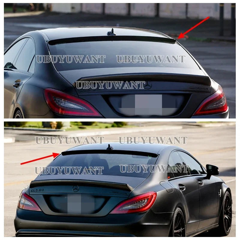 For Mercedes CLS Class W218 Roof Spoiler black Rear Trunk Spoiler Wing AMG Style 2011 2012 2013 2014 2015 2016.