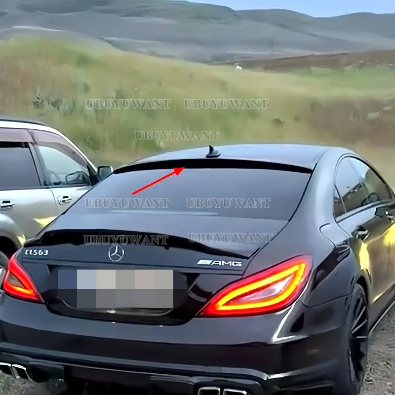 For Mercedes CLS Class W218 Roof Spoiler black Rear Trunk Spoiler Wing AMG Style 2011 2012 2013 2014 2015 2016.