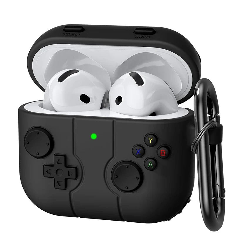 Earphone Case For Airpods 4 2024 Cute Cartoon 3D Gamepad Silicone Shockproof Box Cover For Airpods 1 2 3 2021 Airpods Pro 2.